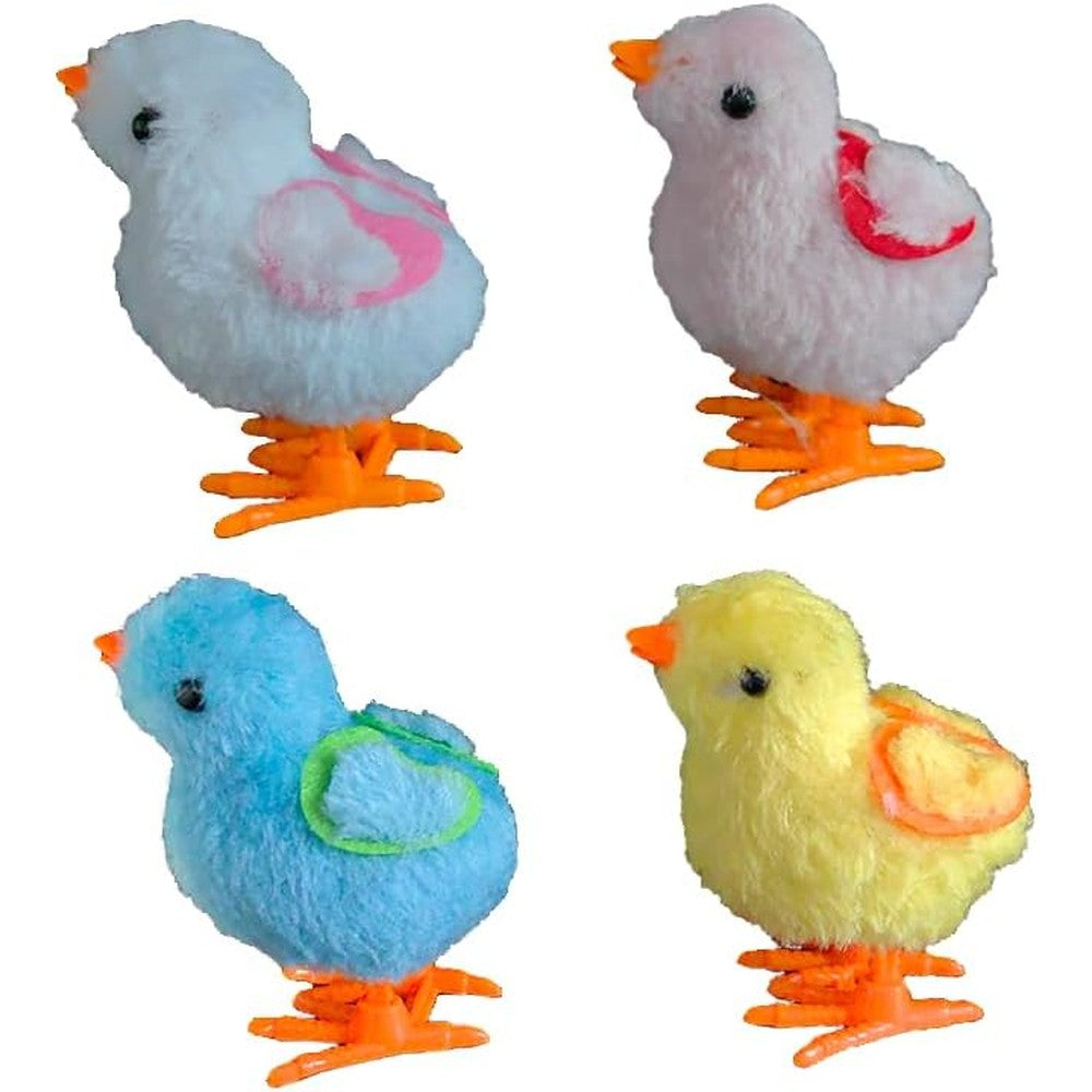 Aiyuencici bunny and jumping chick windup toys front view pack for toddler party favors