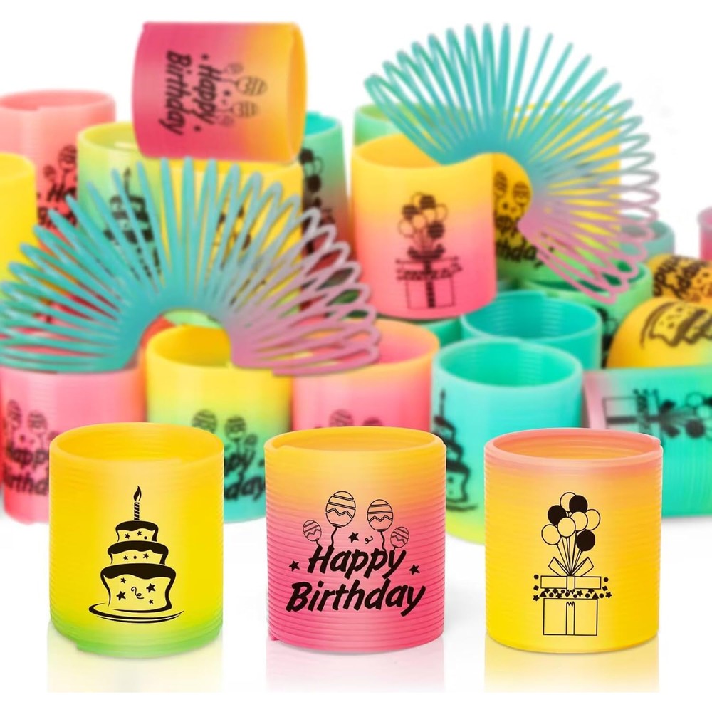 CLEVERZONE rainbow magic fidget springs thirty six pack front retail presentation