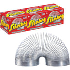 Slinky original walking spring toy three pack front view showing packaging