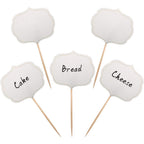 Blue Top 50 piece blank food picks front view