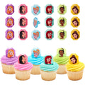 DecoPac Disney Princess Gemstone Rings 24 pack front view