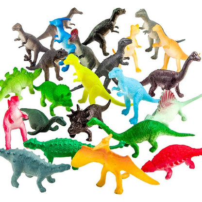 ValeforToy 82 piece mini dinosaur toy set front view