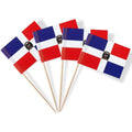 Mflagperft Dominica toothpick flags front view