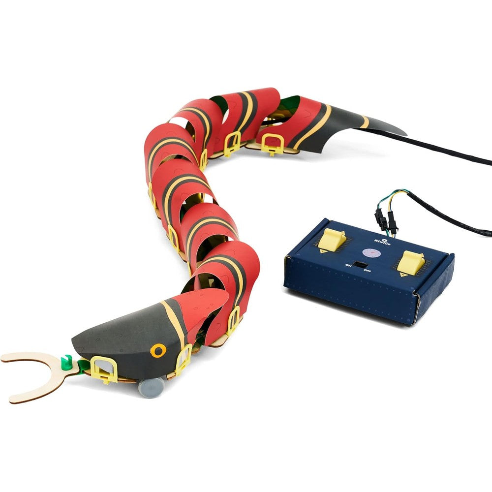 KiwiCo Remote Controlled Snake Robot front view of finished model