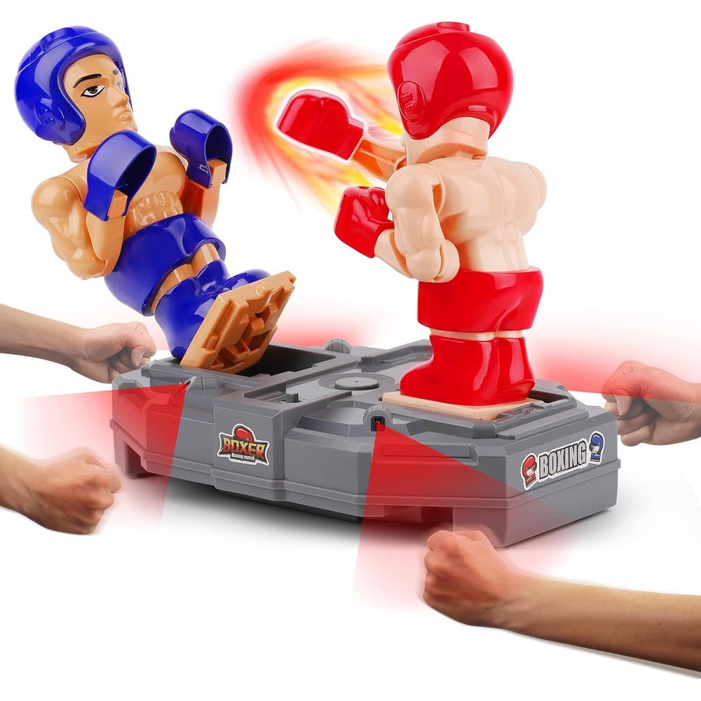 iPlay, iLearn Electronic Boxing Robots front view active battle