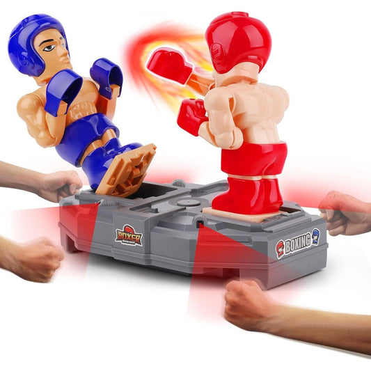 iPlay, iLearn Electronic Boxing Robots front view active battle