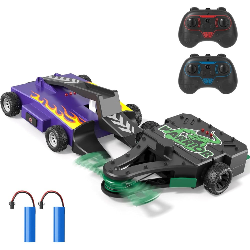 Ayiquty remote control battle robots front view with two combat vehicles