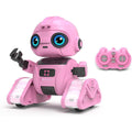 Dzxlin rechargeable remote control robot toy in pink front view