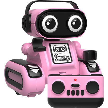 Hasviey pink remote control robot for girls front view