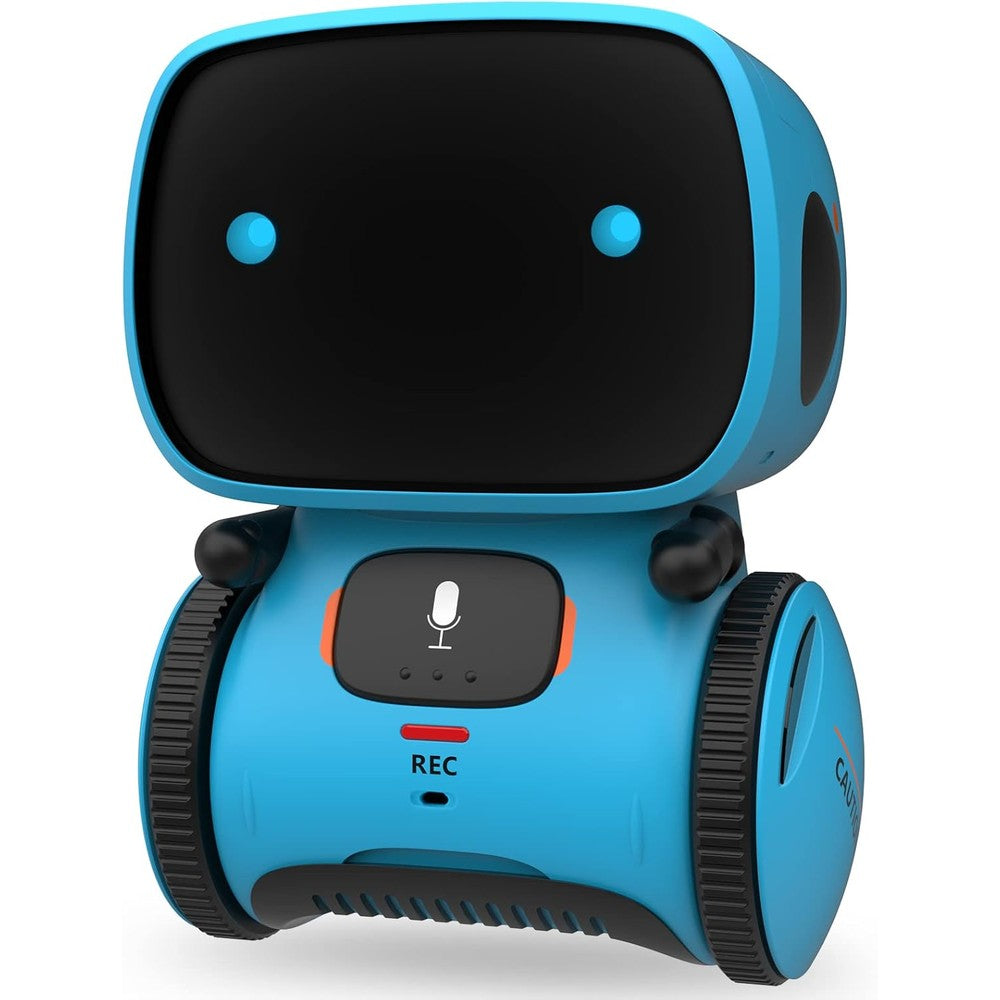 Gilobaby interactive talking robot blue front view toy
