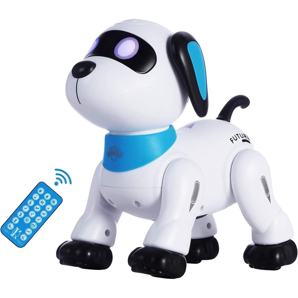 Yiman remote control robot dog blue front view
