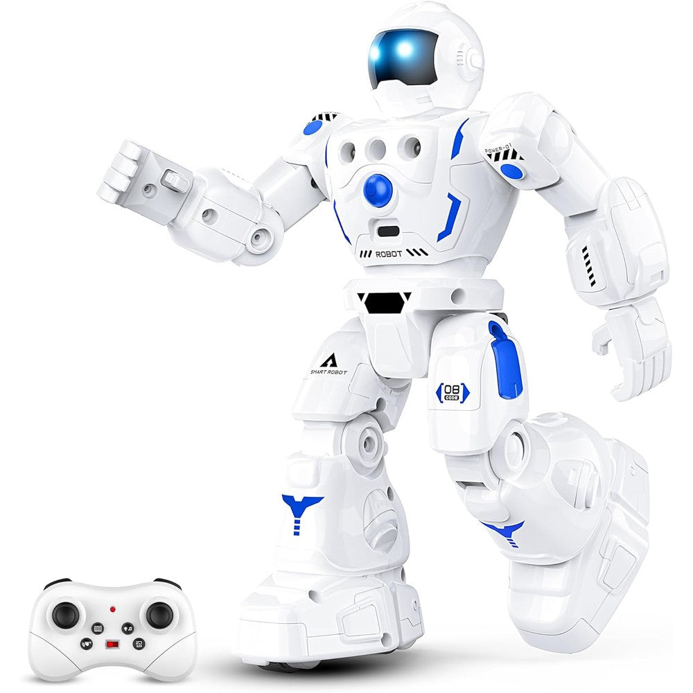 Bazolota programmable robot toy front view with remote