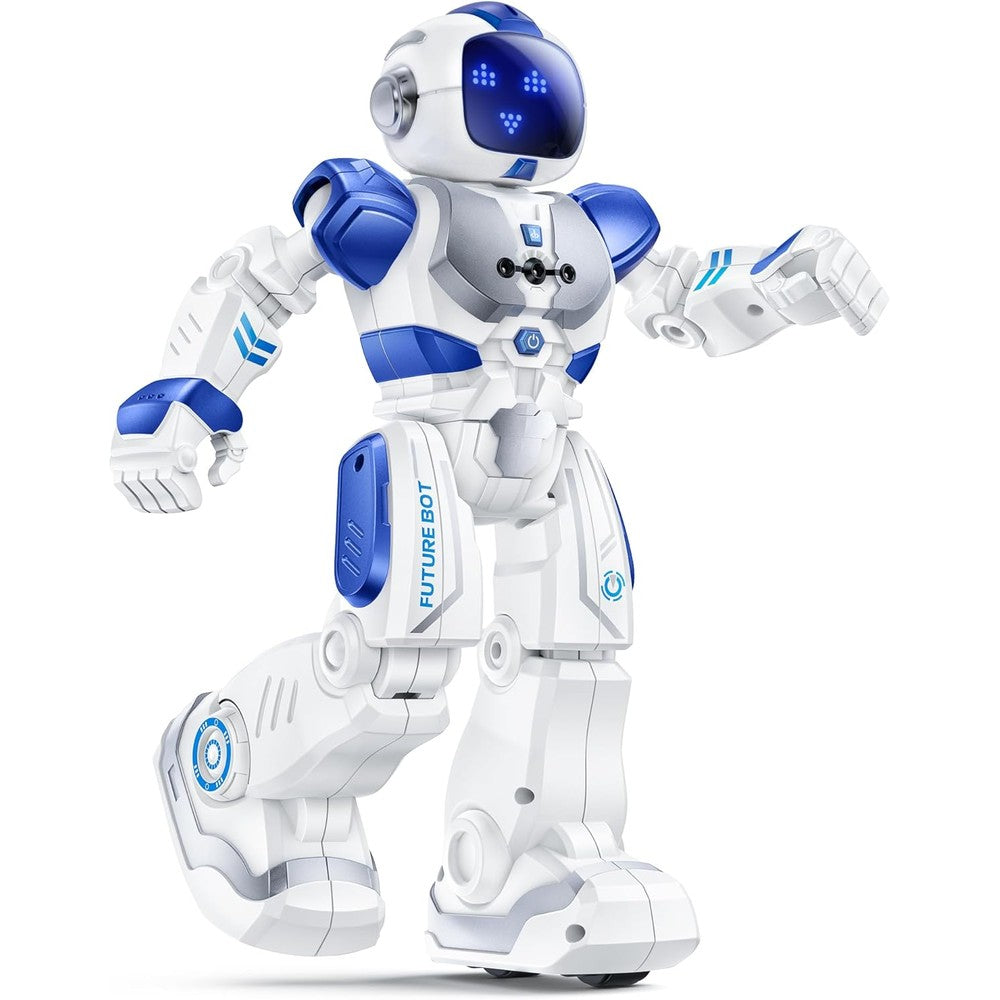 Ruko 6088 programmable smart robot toy front view in premium blue and white finish.
