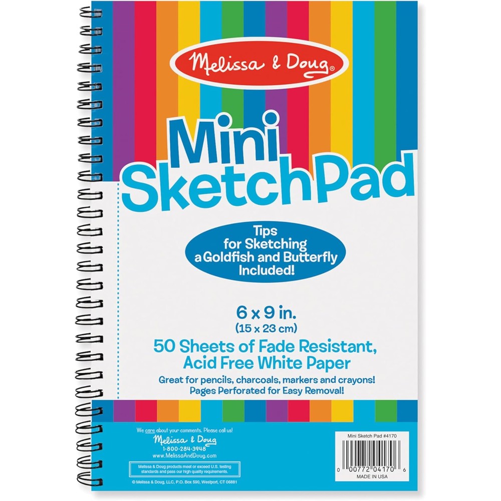 Melissa and Doug Mini Sketch Pad front cover view