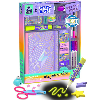 Purple Ladybug Rebel Girls DIY Journal Kit front view packaging