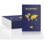 Wahxiaosw kids passport book set of 10 pieces with blue covers