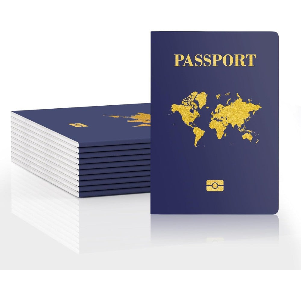 Wahxiaosw kids passport book set of 10 pieces with blue covers