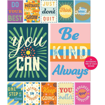 Sweetzer and Orange motivational mini notebooks front view set
