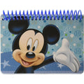 Disney Mickey Mouse Autograph Book Light Blue front view compact spiral notebook