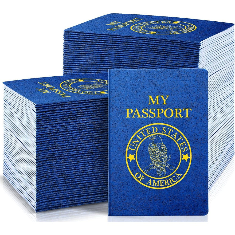 Woanger blank passport notebooks for kids front view