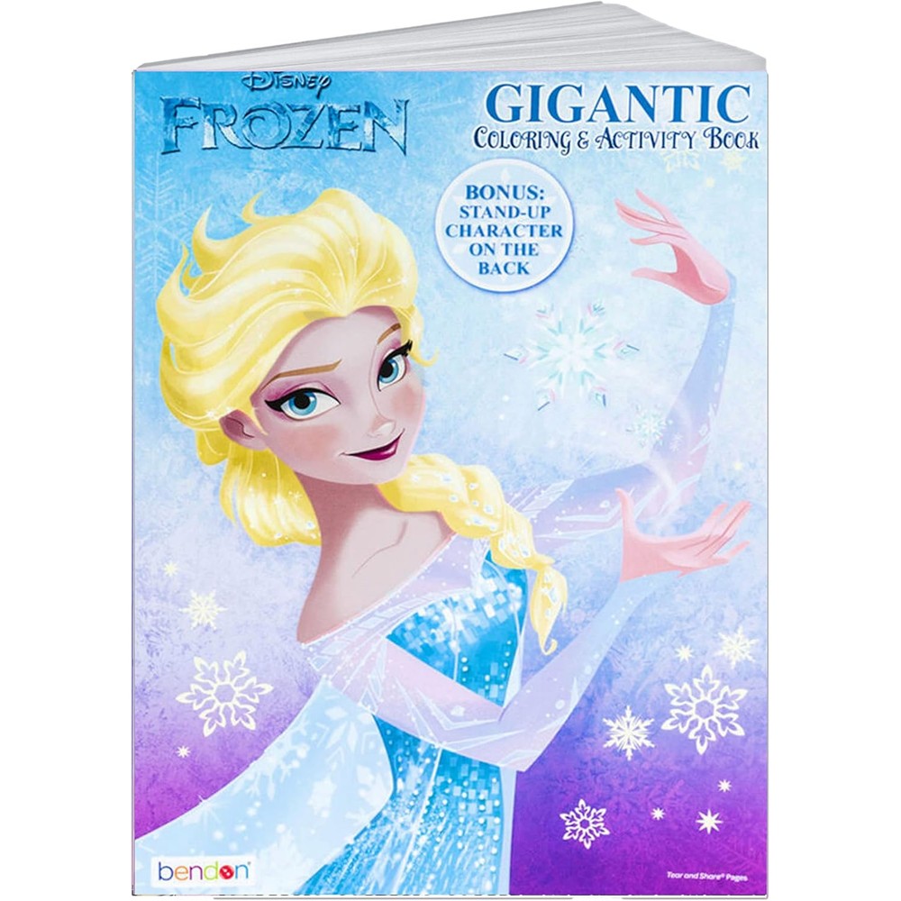 Bendon Frozen Gigantic Coloring and Activity Book front cover featuring Elsa
