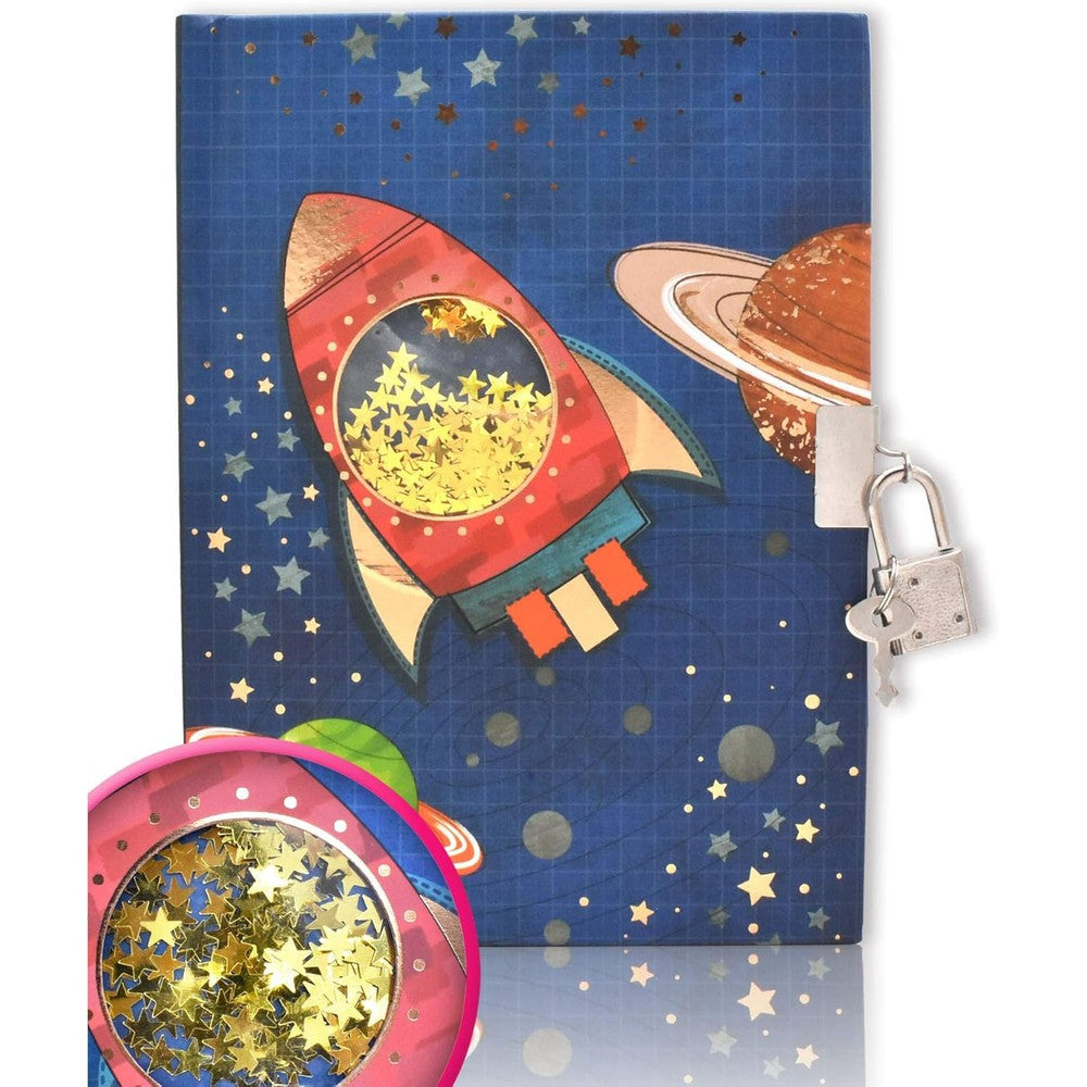 Ginmlyda boys spacecraft diary with lock front view