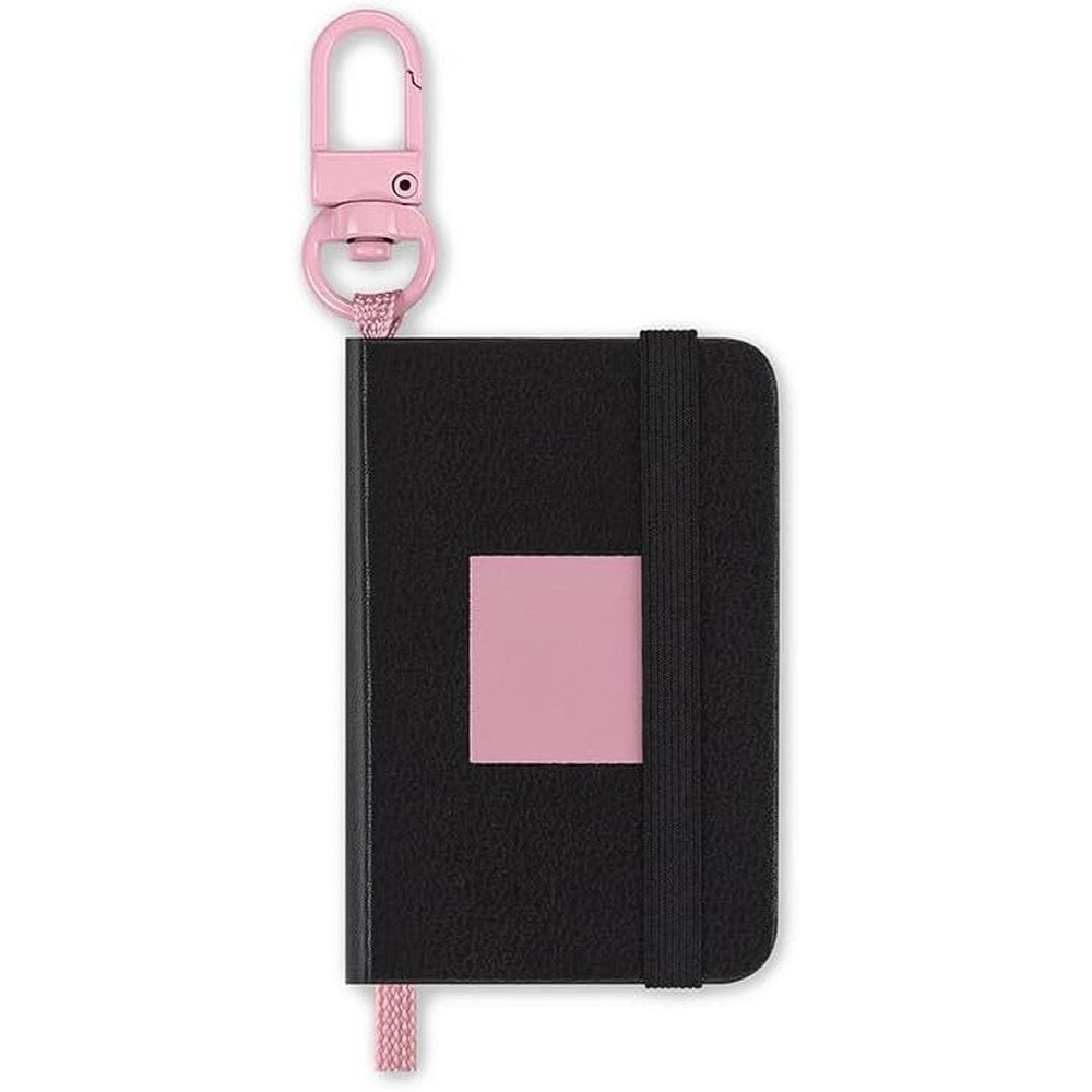 Moleskine x Blackpink limited edition mini notebook charm front view.