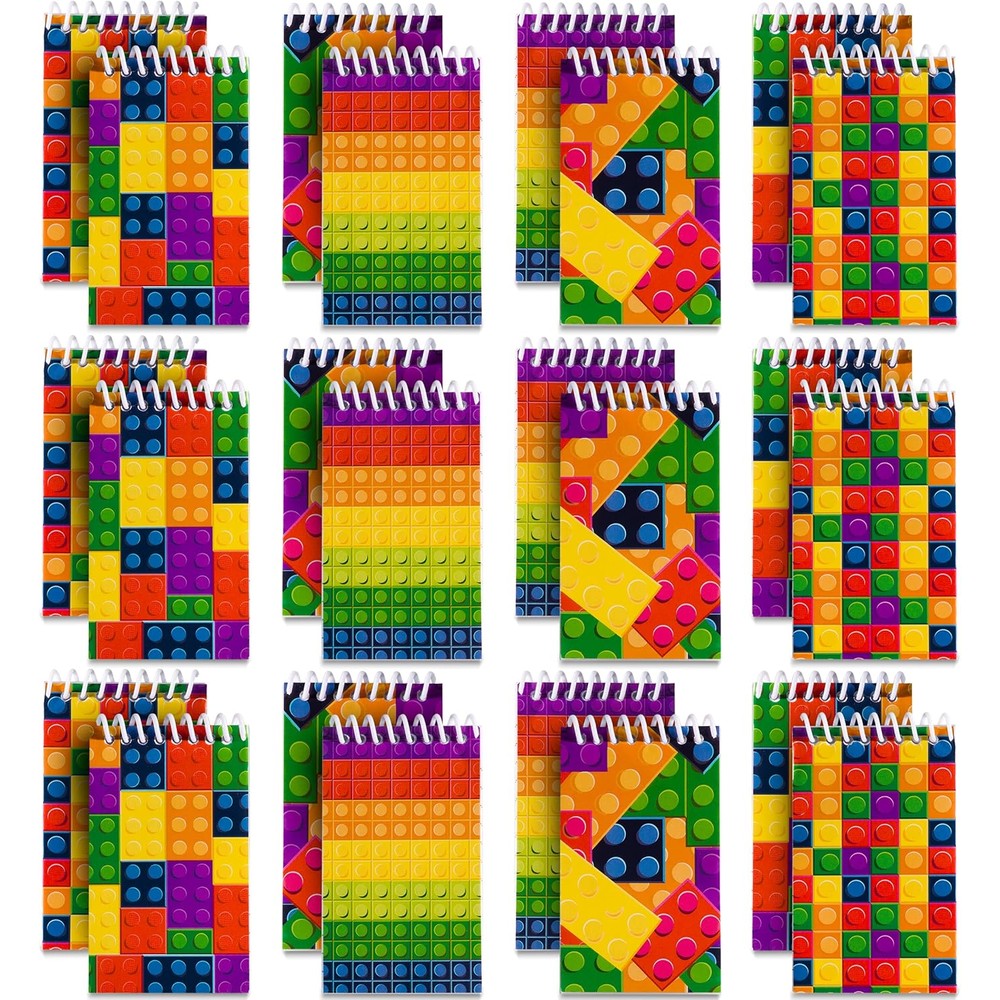 Bedwina mini building block notebooks bulk pack front view
