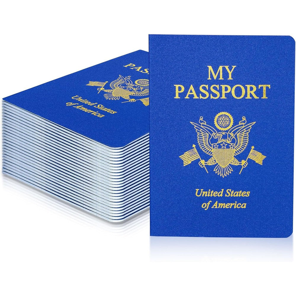 Xiisvint 30 pieces blank passport notebook set front view