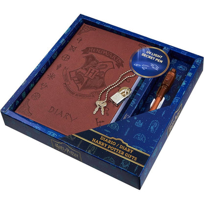 Harry Potter Lockable Diary with Hogwarts crest front view