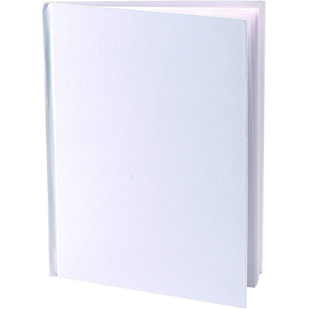 Ashley Productions white hardcover blank book front view portrait orientation