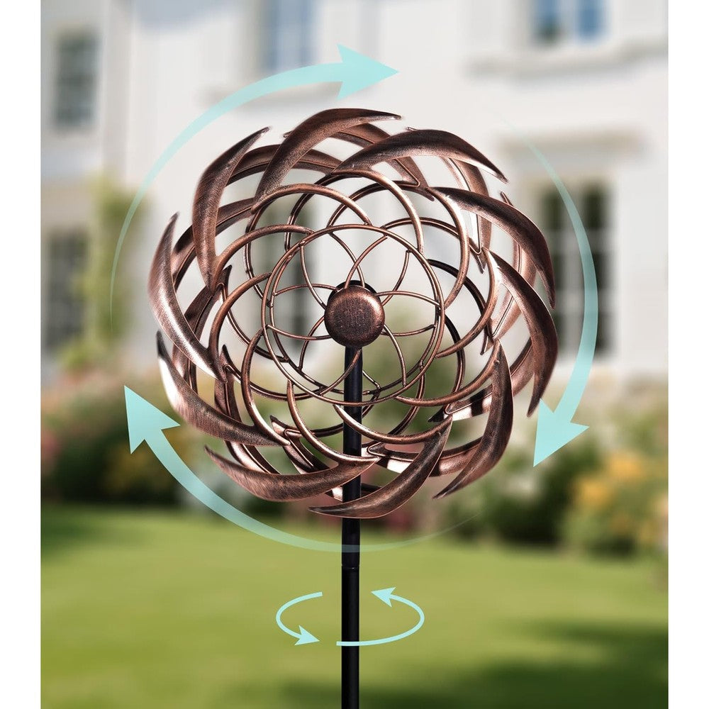 Vufoz 360 degree copper wind spinner front view