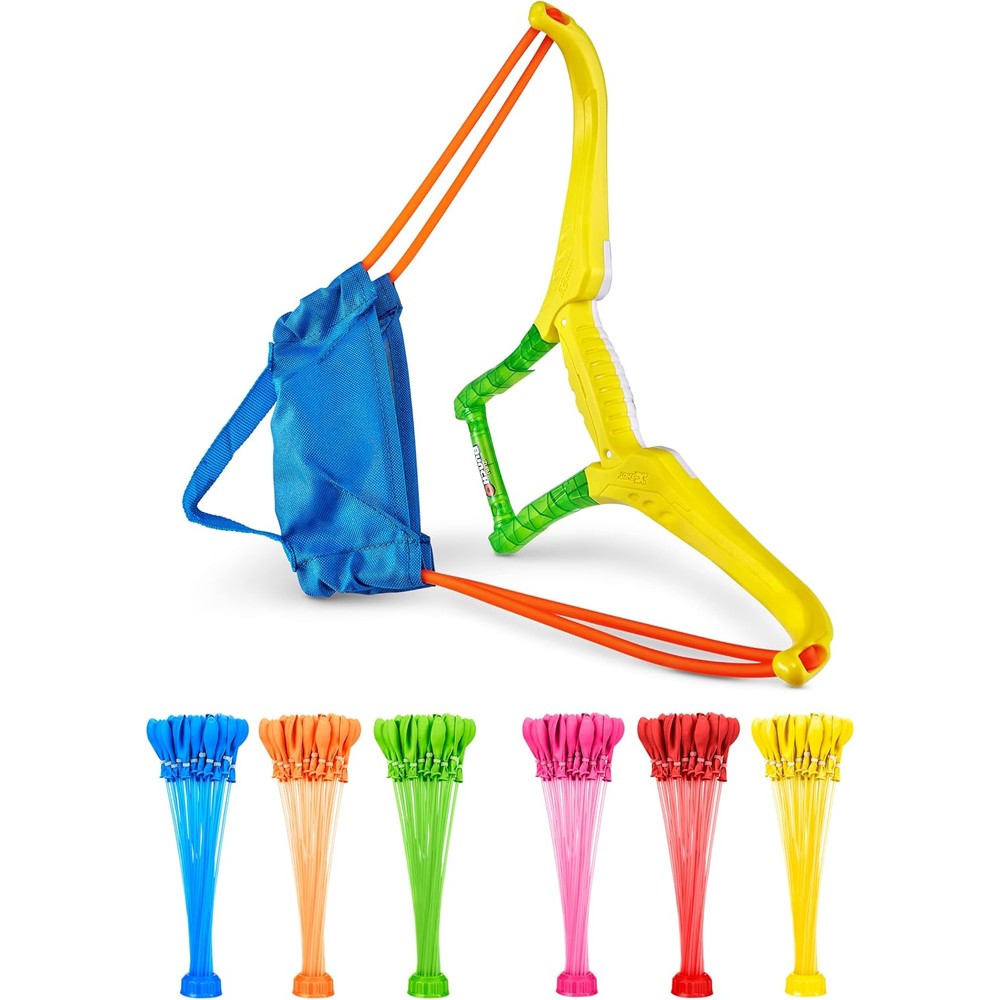 ZURU Bunch O Balloons Slingshot packaging front view showing water balloon kit.