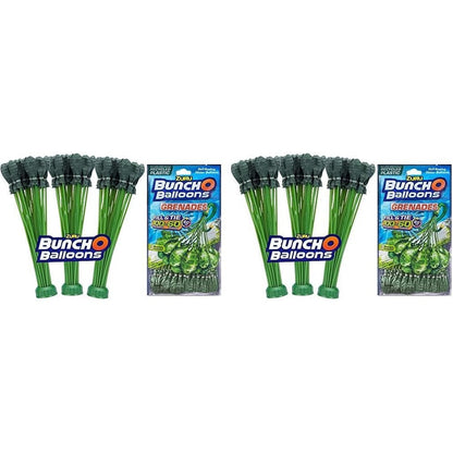 ZURU Bunch O Balloons Grenade rapid fill water balloons pack front view showcasing green combat theme
