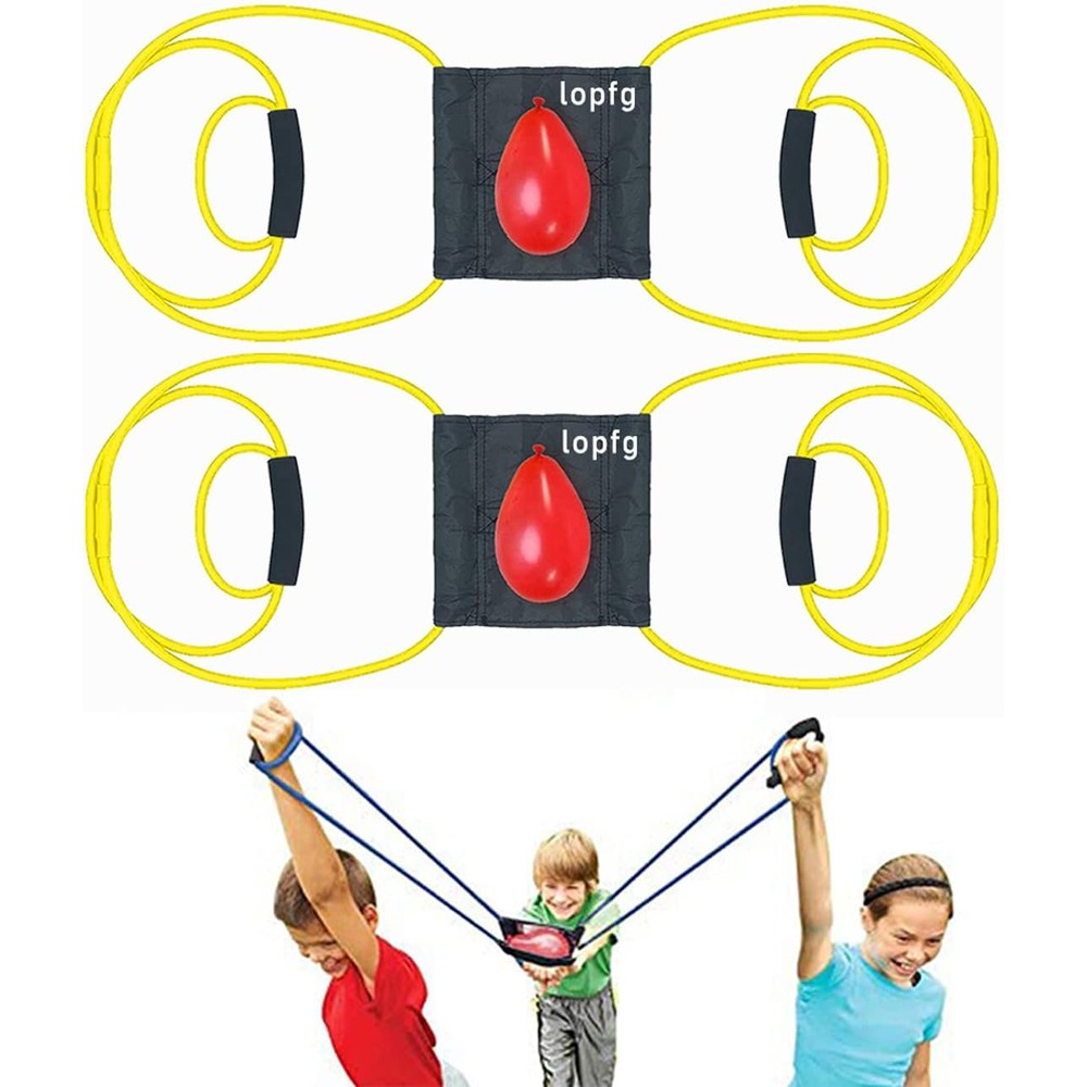 Lopfg water balloon launcher heavy duty outdoor slingshot kit front view