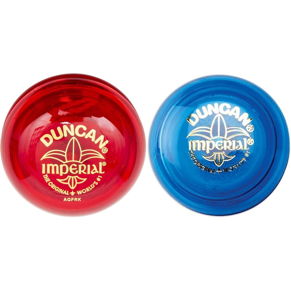 Duncan Imperial Yo-Yo 2-pack blue and red front view for beginners