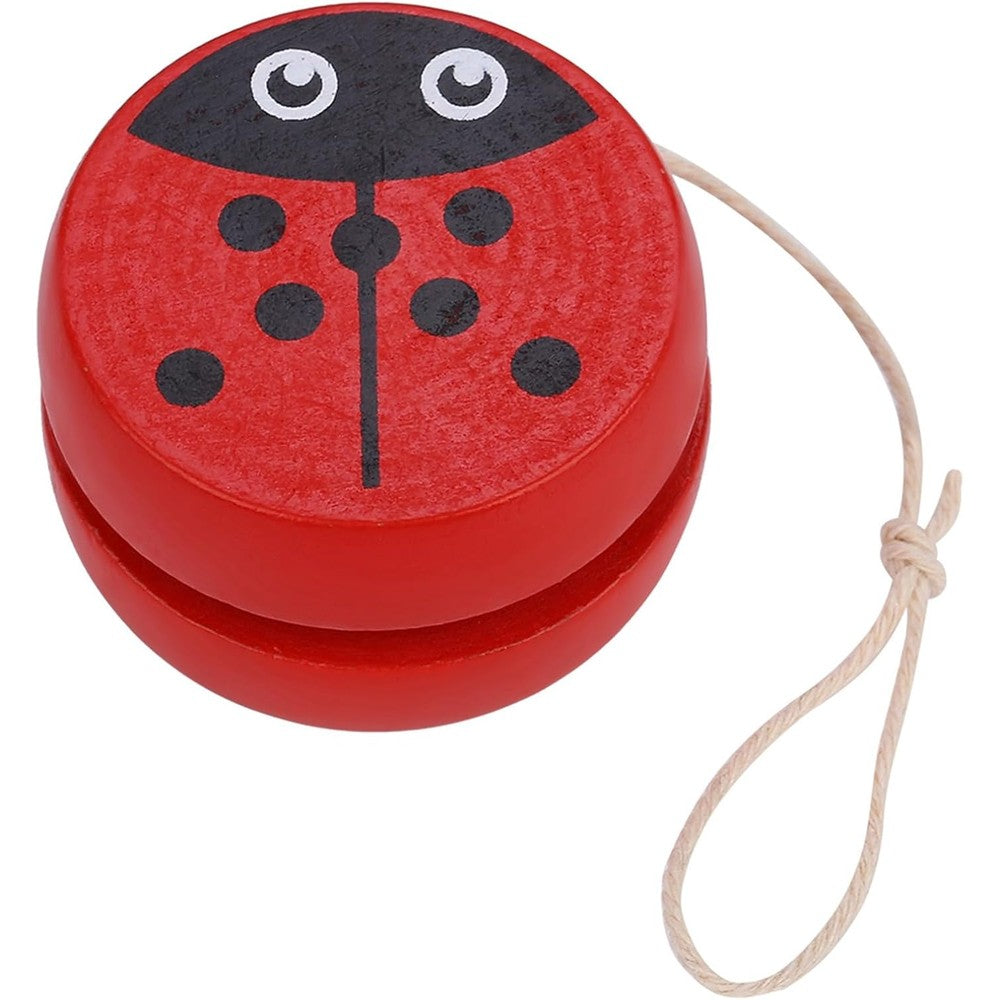 Kooingtech wooden ladybug yoyo ball front view