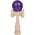 Jumbo Kendama Kraze beech wooden toy in purple front view for skill game
