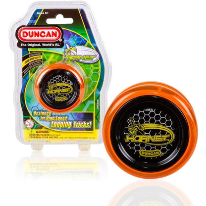 Duncan Toys Hornet Pro Looping Yo-Yo front view in orange and black