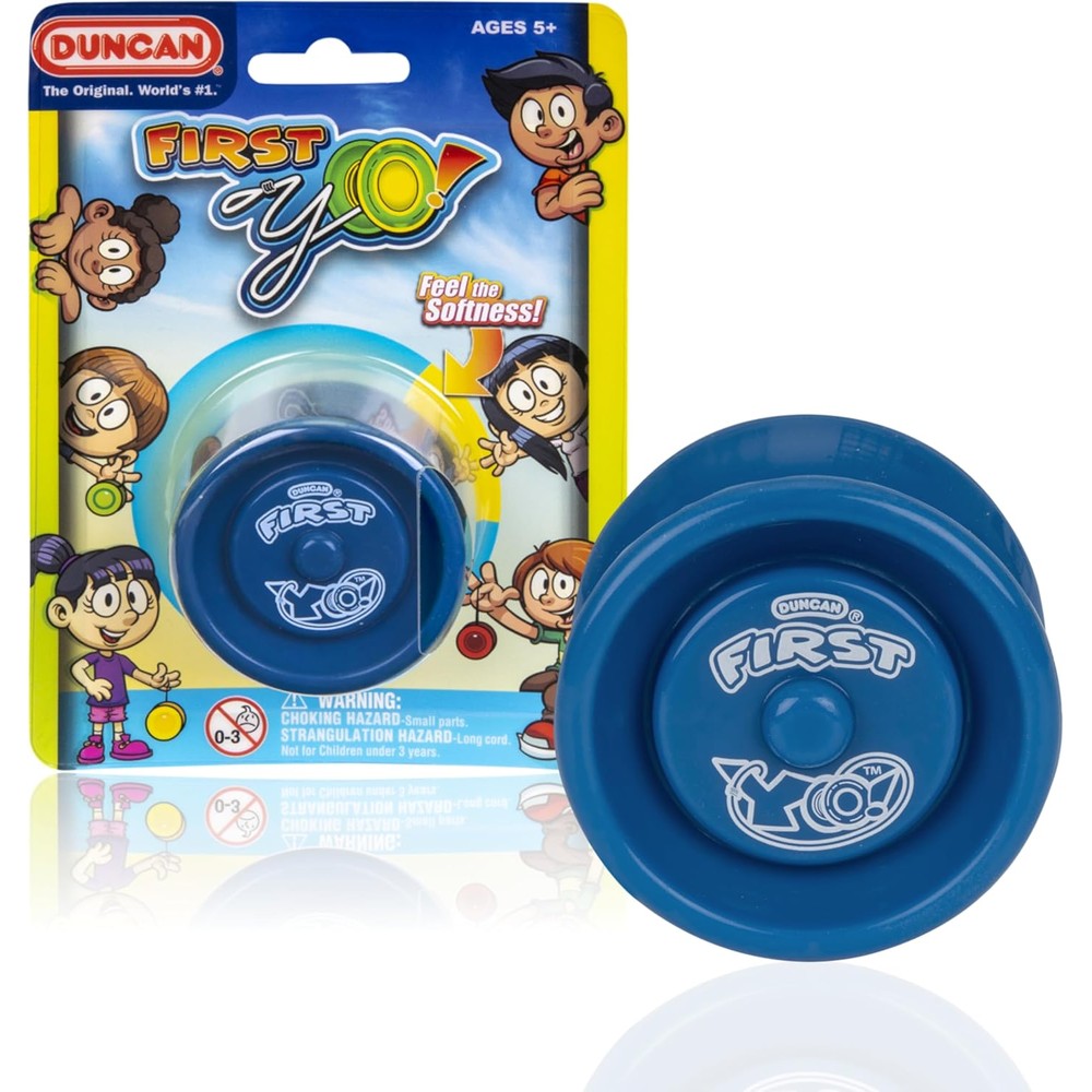 Duncan Toys First Yo! blue and green responsive yo-yo front view