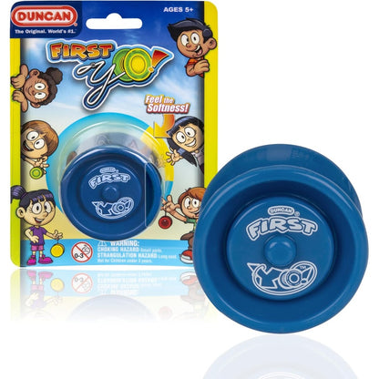 Duncan Toys First Yo! blue and green responsive yo-yo front view