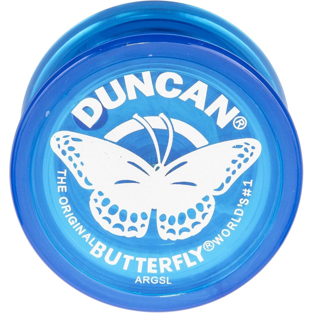 Duncan Toys Butterfly Yo-Yo blue front view for beginners