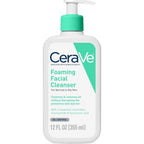 CeraVe Foaming Facial Cleanser 12 fl oz for normal to oily skin with ceramides and niacinamide