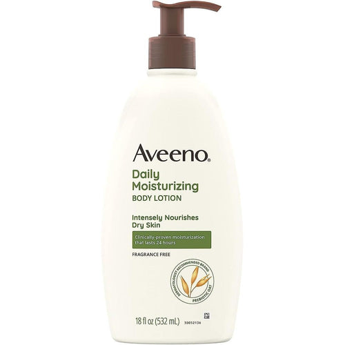 Aveeno Daily Moisturizing Lotion bottle with oat formula