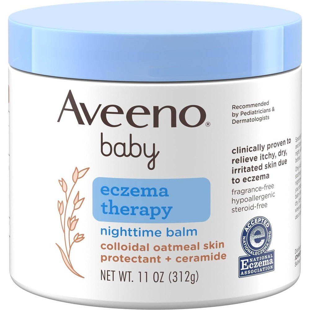 Aveeno Baby Eczema Therapy Night-Time Balm jar