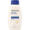 Aveeno Skin Relief Body Wash 12 Fluid Ounce front view bottle showcasing the Triple Oat formula for dry skin.