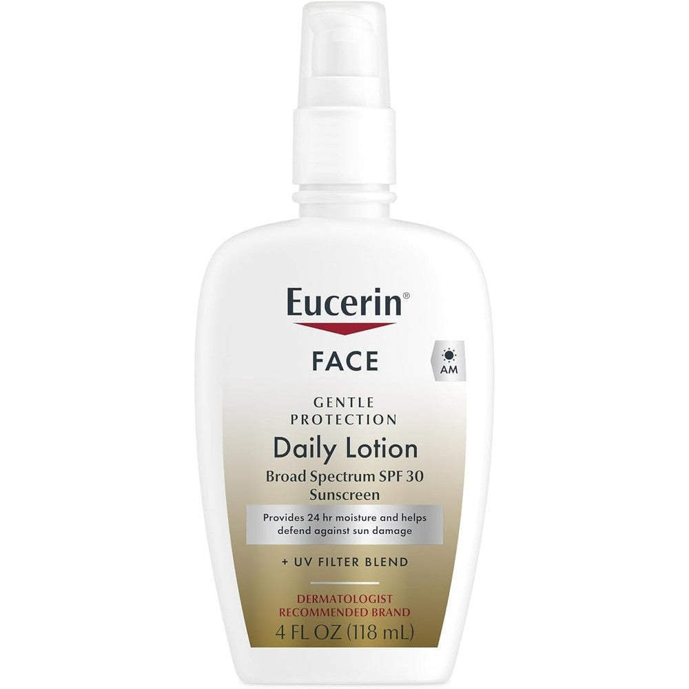 Eucerin Daily Protection SPF 30 Face Lotion broad spectrum UVA UVB fragrance free 4oz