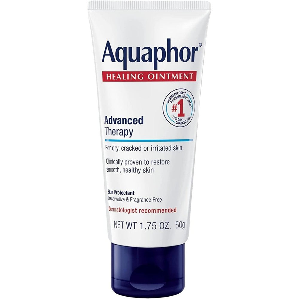 Eucerin Aquaphor Healing Ointment tube for dry skin care