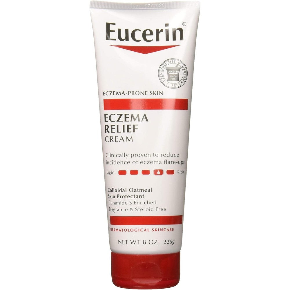 Eucerin Eczema Relief Creme colloidal oatmeal steroid free fragrance free 8oz twin pack