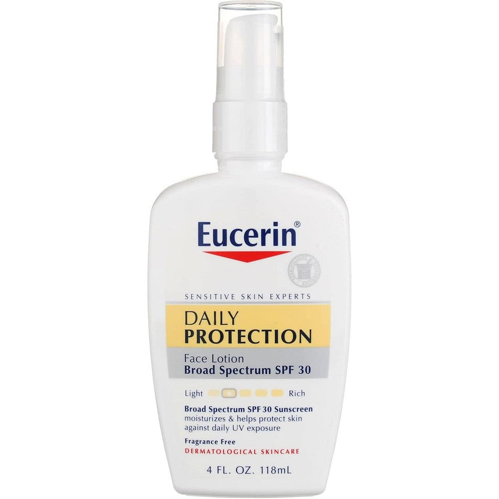 Eucerin Daily Protective Facial Lotion SPF 30 4 pack 4oz bottles sun protection moisturiser